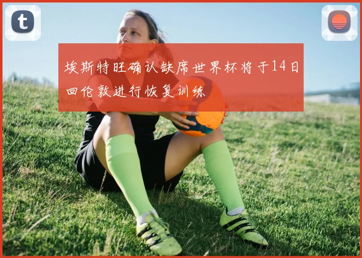 埃斯特旺确认缺席世界杯将于14日回伦敦进行恢复训练